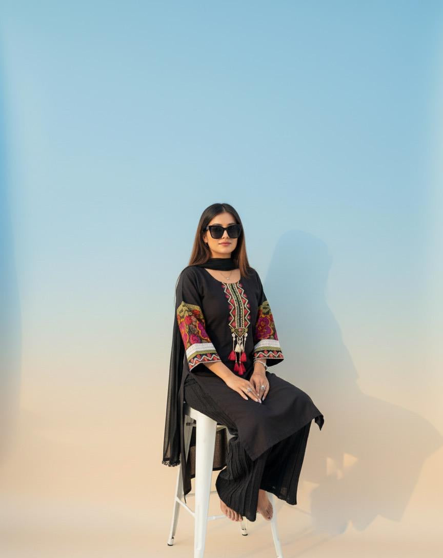 Zara Colorblocked Suit Set