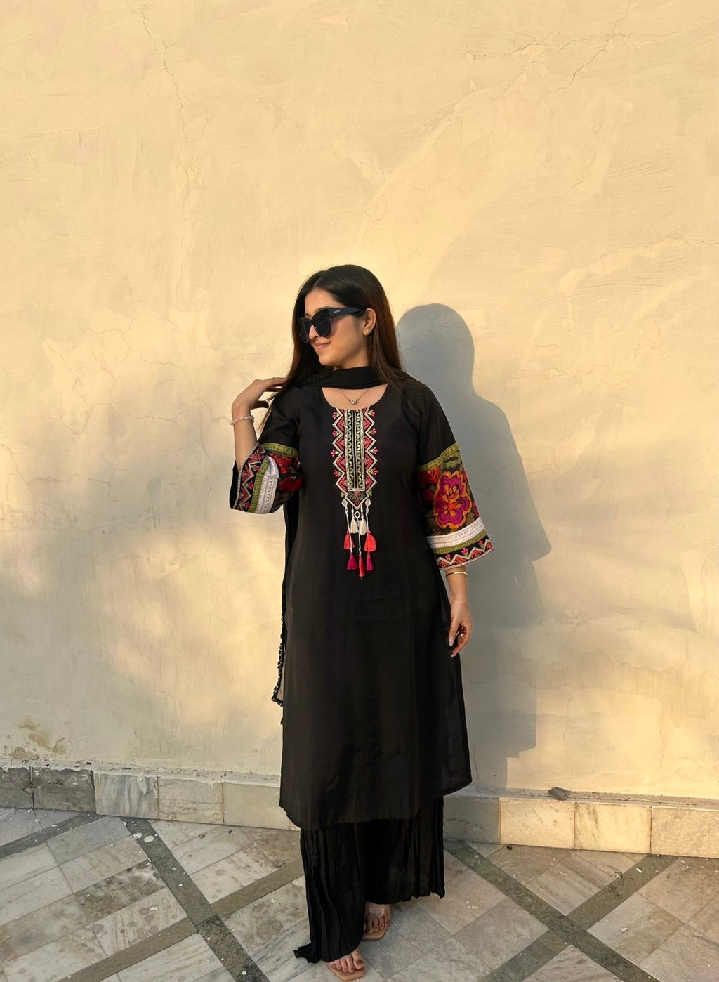 Zara Colorblocked Suit Set